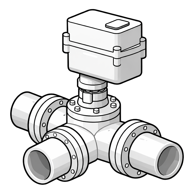 3-Weg-Ventile mit Motor